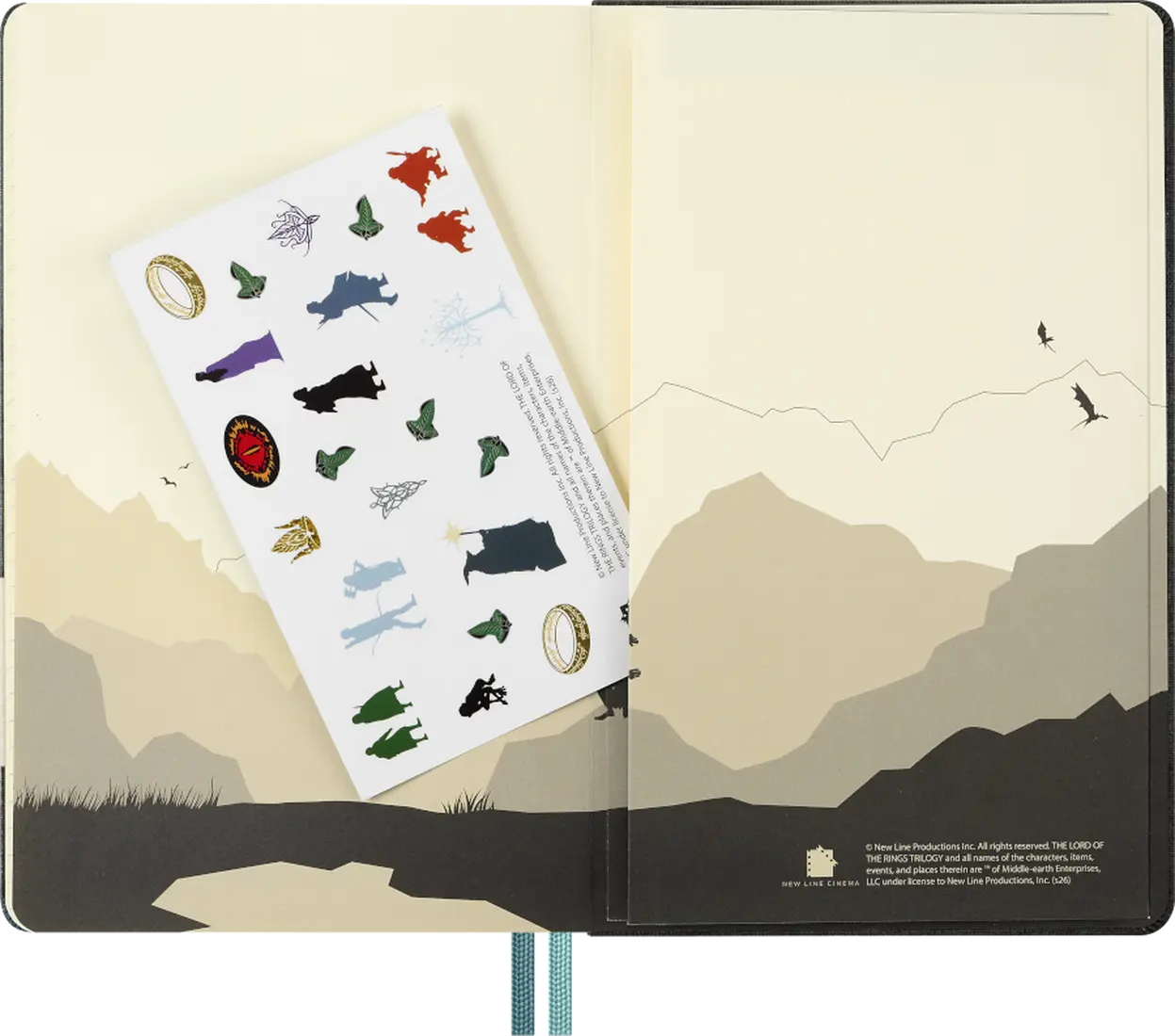 Moleskine Agenda 12 Meses 2027 Semanal Capa Dura Grande Lord of the Rings; ISBN: 8056999279134