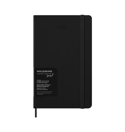 Imagem do produto  Moleskine Agenda 12 Meses 2027 Semanal Capa Dura Grande Smart Preta