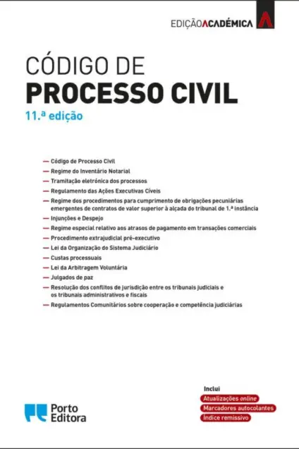 Imagem do produto  Código de Processo Civil - Edição Académica - 11ª edição