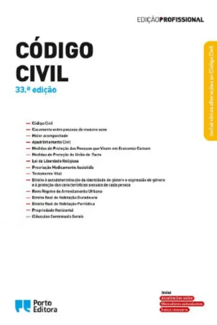 Imagem do produto  Código Civil - 33ª edição
