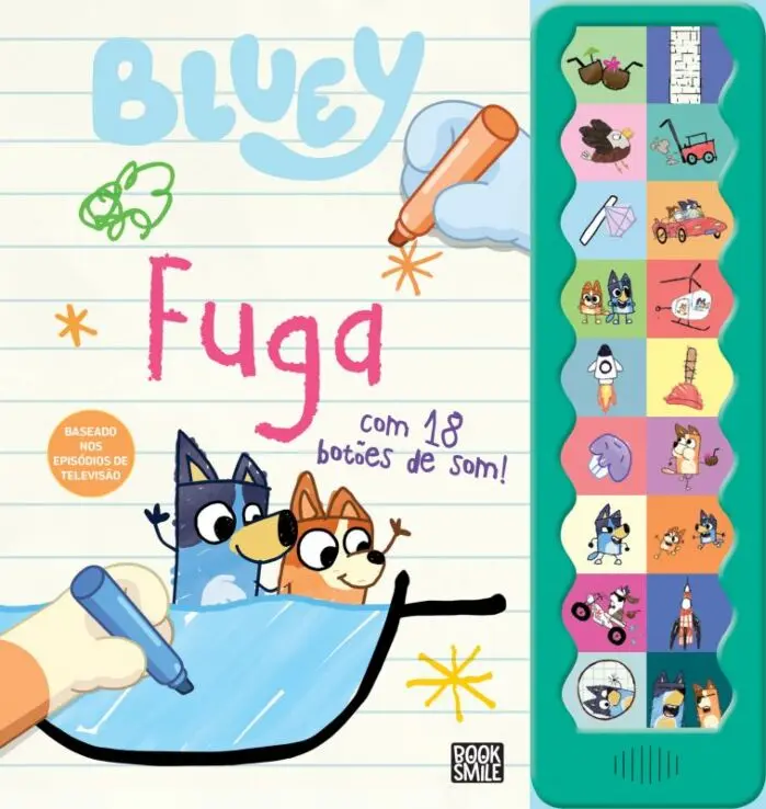Bluey - Fuga - Livro de Sons; ISBN: 9789895892433