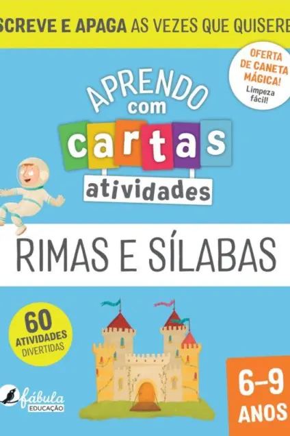Imagem do produto  Aprendo com Cartas Atividades - Rimas e Sílabas 6-9 Anos