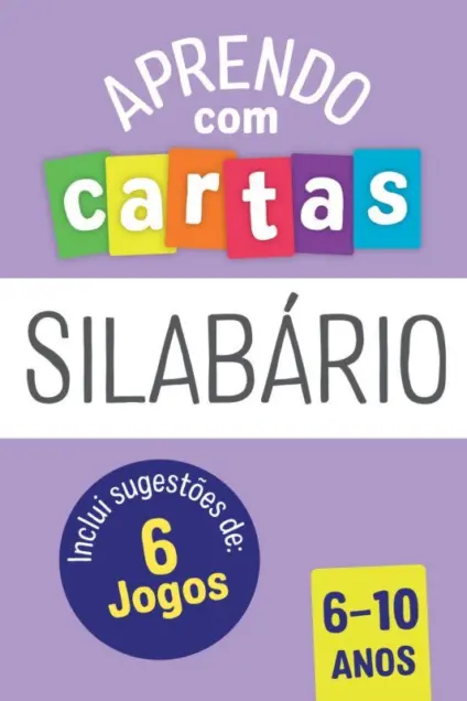 Imagem do produto  Aprendo com Cartas Silabário 6-10 Anos