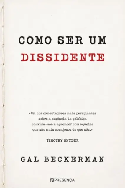 Imagem do produto  Como Ser um Dissidente