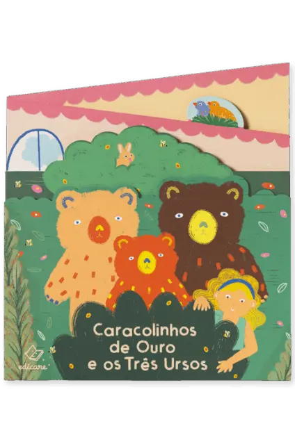 Imagem do produto  Caracolinhos de Ouro e os Três Ursos - Livro acordeão
