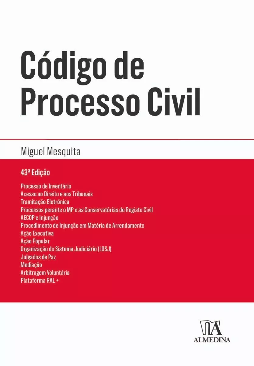 Imagem do produto  Código de Processo Civil 43.ª Edição