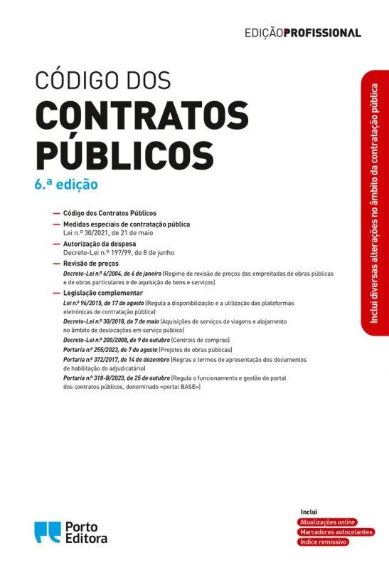 Imagem do produto  Código dos Contratos Públicos 6.ª Edição
