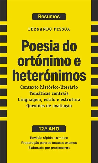 Imagem do produto  Resumos: Poesia do Ortónimo e Heterónimos