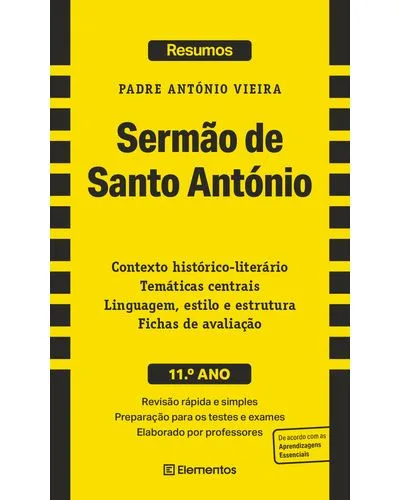 Imagem do produto  Resumos: Sermão de Santo António – 11.º Ano