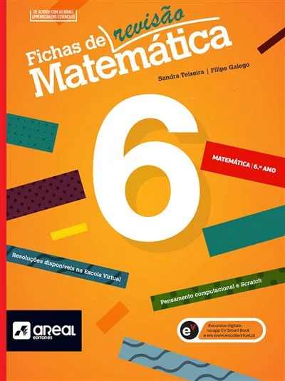 Imagem do produto  Fichas de Revisão – Matemática – 6.º Ano