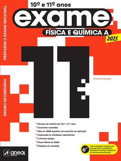 Imagem do produto  Preparar o Exame Nacional – Físico-Química A – 10.º e 11.º (2025)