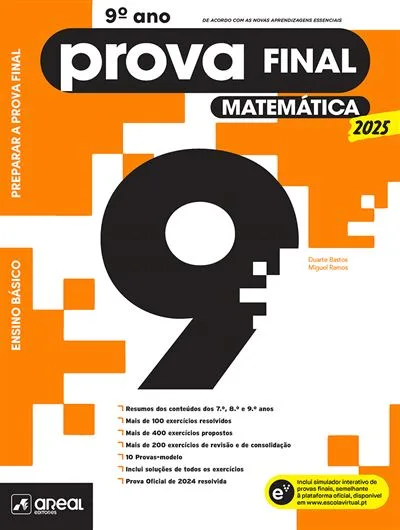 Imagem do produto  Preparar a Prova Final 2025 – Matemática – 9.º Ano