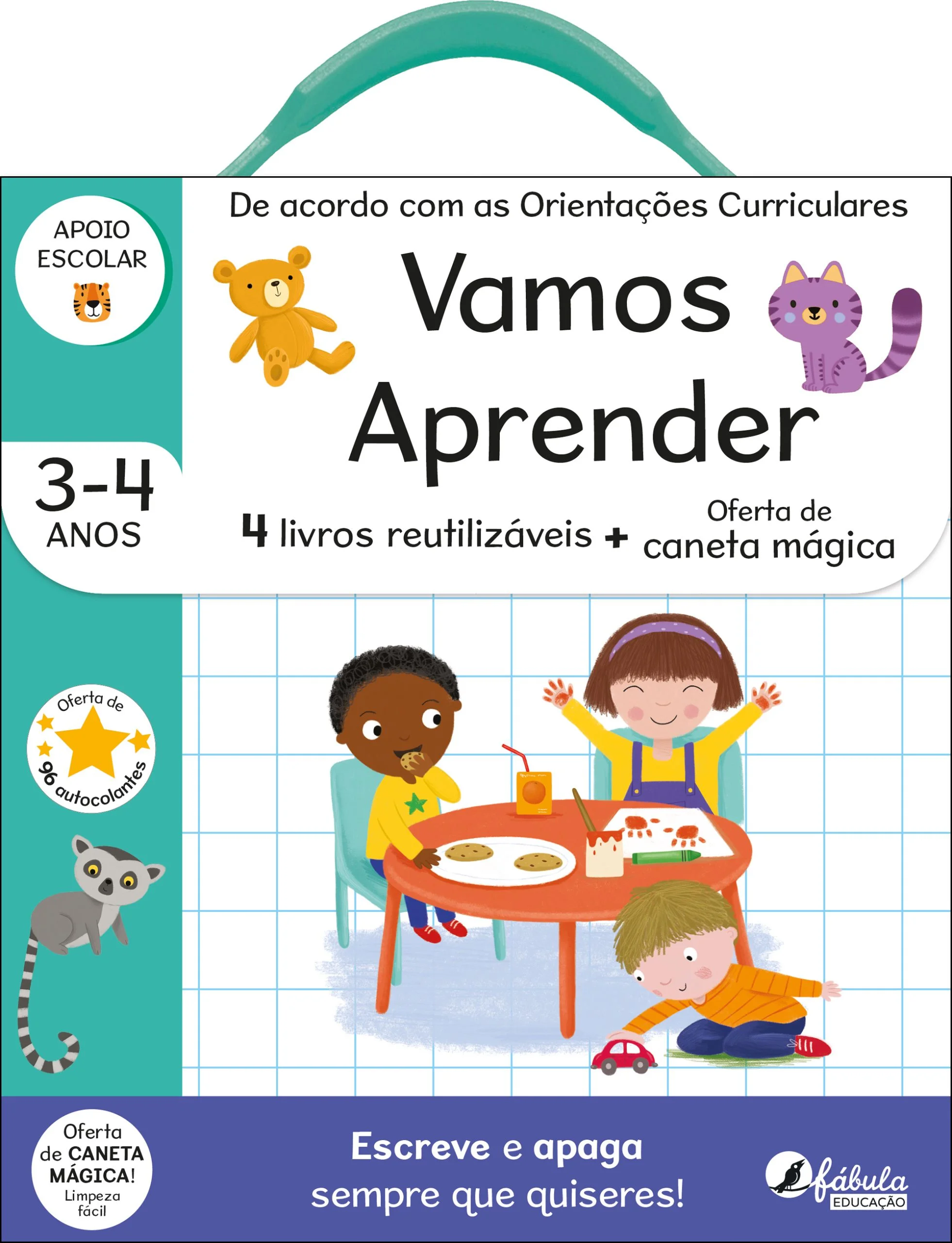 Vamos Aprender 3-4 Anos: Malinha Escreve e Apaga