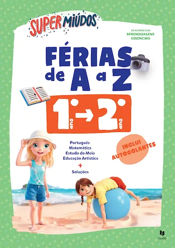 Imagem do produto  Supermiúdos Férias de A a Z: 1.º ano - 2º ano