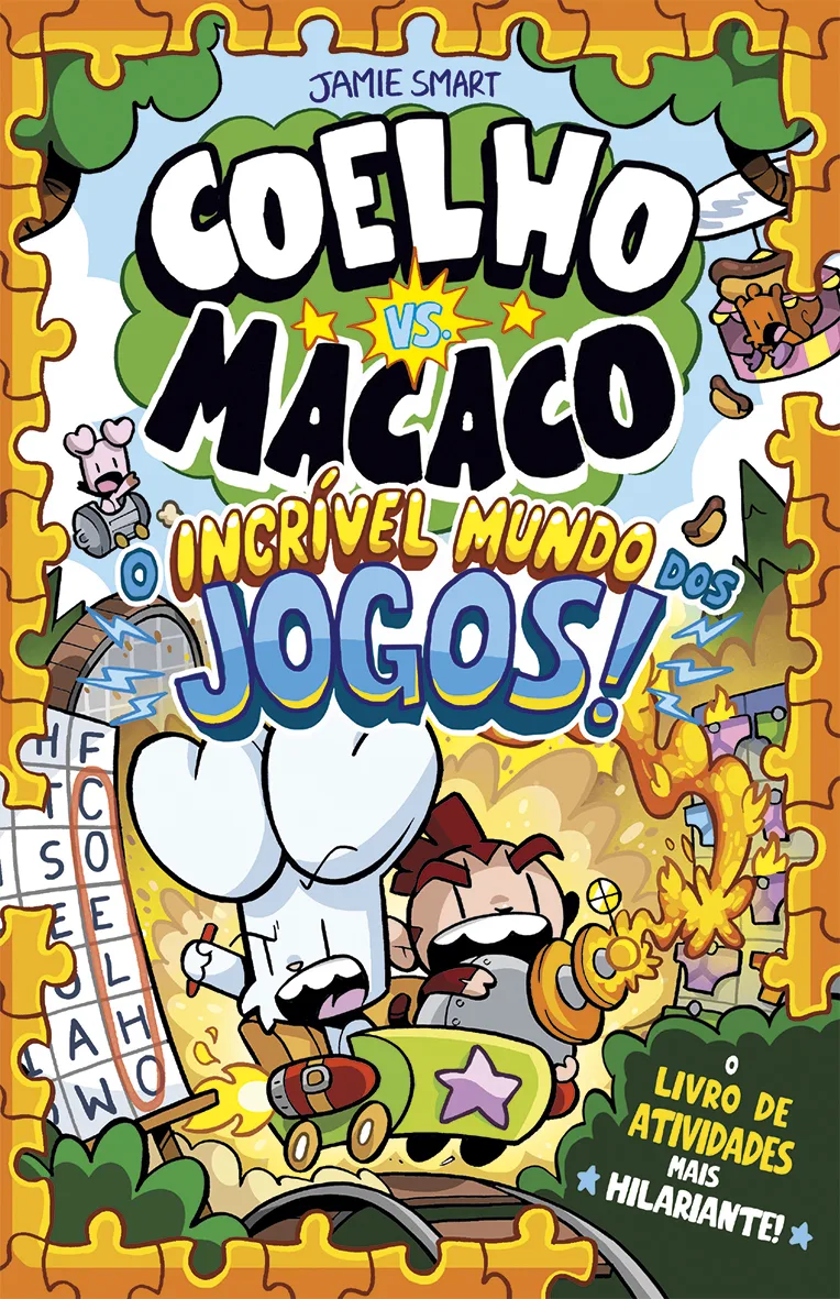 Imagem do produto  Coelho vs. Macaco - O Incrível Mundo dos Jogos - O livro de Atividades Mais Hilariante!