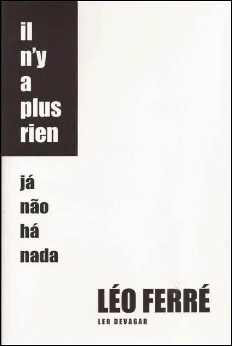 Imagem do produto  Il n'y a Plus Rien/Já Não Há Nada