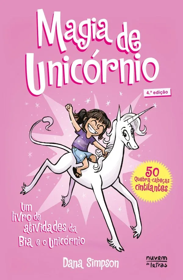 Imagem do produto  Bia e o Unicórnio - Magia do Unicórnio - 50 quebra-cabeças cintilantes