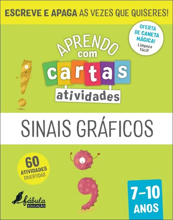 Imagem do produto  Aprendo com Cartas - Atividades - Sinais Gráficos 7-10 Anos