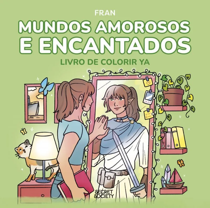Imagem do produto  Mundos Amorosos e Encantados - Livro de Colorir