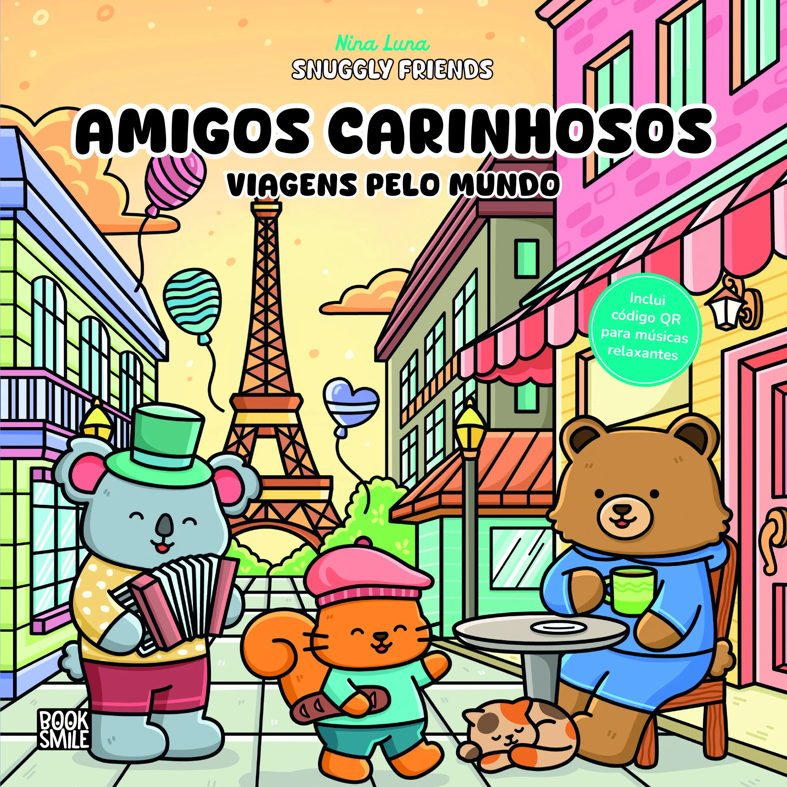 Imagem do produto  Amigos Carinhosos - Viagens pelo Mundo - Livro de Colorir