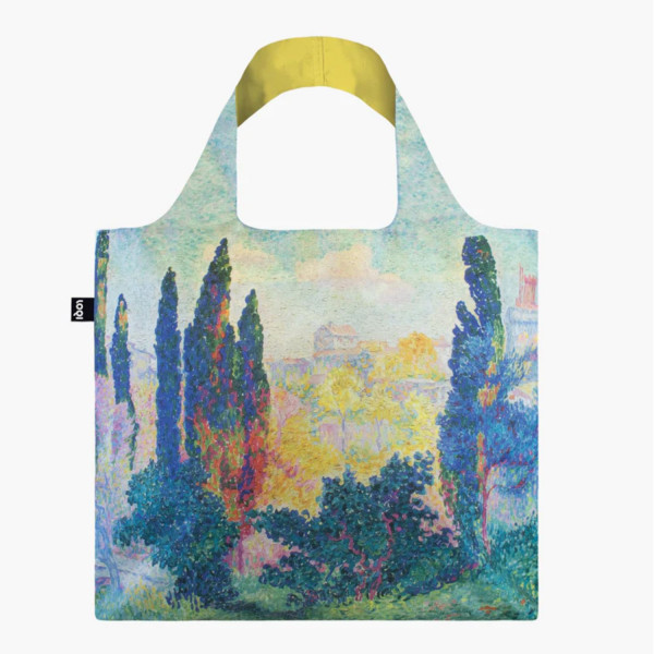 HENRI EDMOND CROSS THE CYPRESSES AT CAGNES RECYCLED BAG